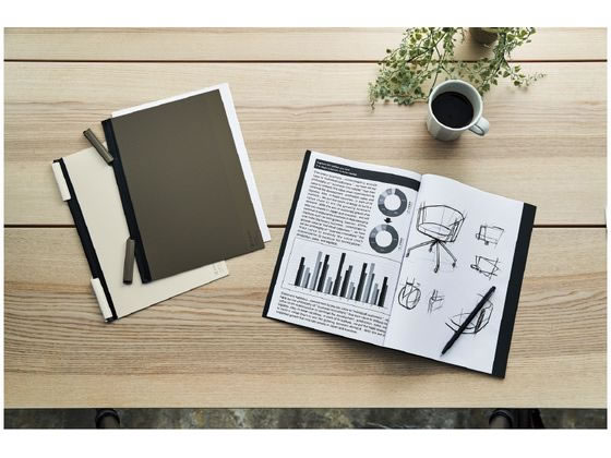 コクヨ クリップノート BIZRACK A4 ブラウンブラック ノ-BRCN202D 1冊(ご注文単位1冊)【直送品】