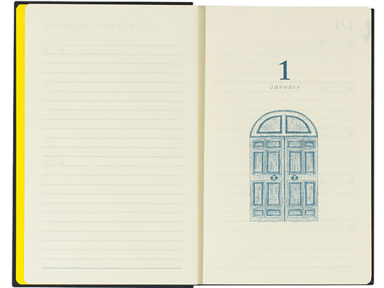 ミドリ(デザインフィル) 日記 10年連用 扉 紺 12397006 1冊（ご注文単位1冊)【直送品】