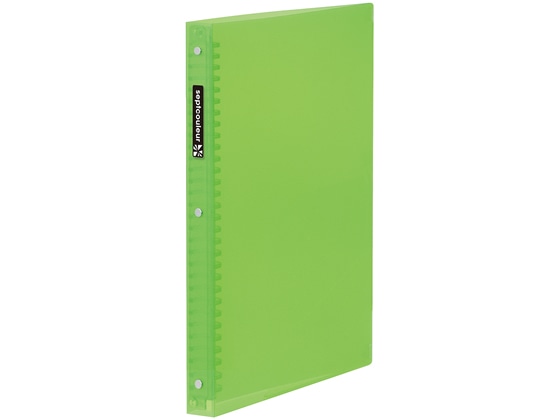 マルマン セプトクルール プラスチックバインダーワイドA4 グリーン F582B-03 1冊（ご注文単位1冊)【直送品】
