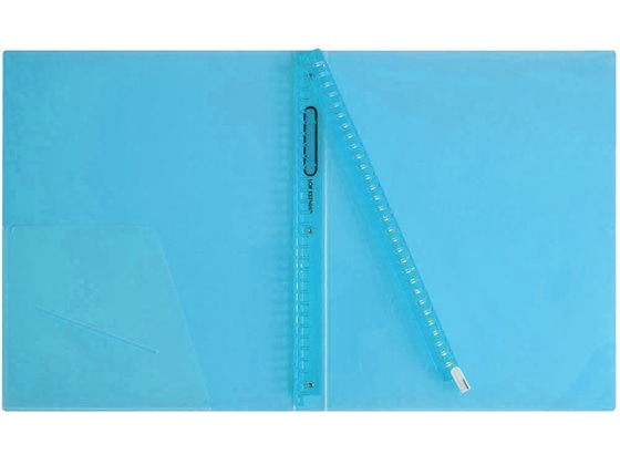 マルマン セプトクルール プラスチックバインダーワイドA4ライトブルー F582B-52 1冊（ご注文単位1冊)【直送品】