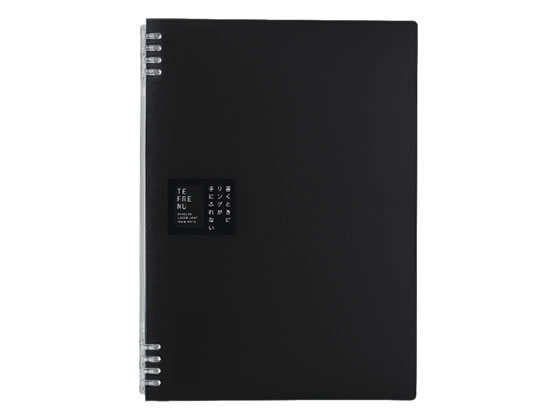 キングジム リングノート テフレーヌ A4 黒 9856TTEクロ 1冊（ご注文単位1冊)【直送品】