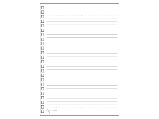 リヒトラブ ツイストノート専用リーフ A5 24穴 B罫6mm 30枚 N-1650 1冊（ご注文単位1冊)【直送品】