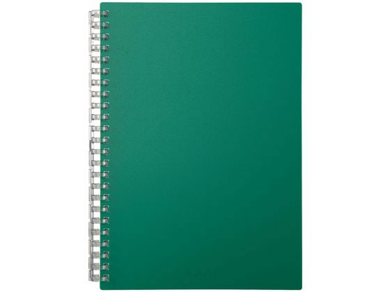 リヒトラブ Mutual オープンリングノート A5 ディープグリーン N2673-7 1冊（ご注文単位1冊)【直送品】