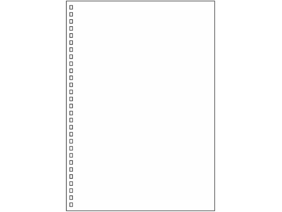 リヒトラブ ツイストノート専用リーフ セミB5 29穴 無地 30枚 N-1600P 1冊（ご注文単位1冊)【直送品】