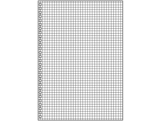 リヒトラブ ツイストノート専用リーフ セミB5 5mm方眼罫 30枚 N-1600S 1パック（ご注文単位1パック)【直送品】