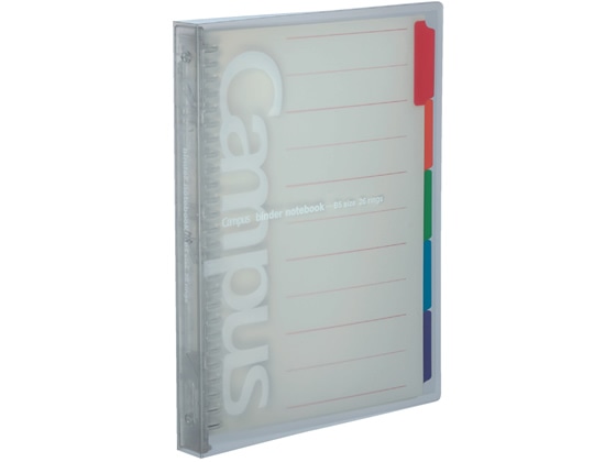 コクヨ スライドバインダーミドルタイプPP表紙B5縦26穴 透明 1冊（ご注文単位1冊)【直送品】