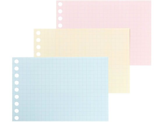 マルマン 書きやすいルーズリーフ ミニ B7変型 5mm方眼罫 1冊(ご注文単位1冊)【直送品】