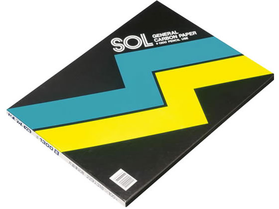ゼネラル ゾルカーボン紙 片面筆記用 藍 32421NO1300 1箱(ご注文単位1箱)【直送品】