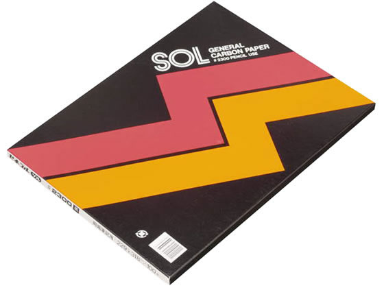 ゼネラル ゾルカーボン紙 両面#2300 黒 100枚 NO230032425 1箱(ご注文単位1箱)【直送品】