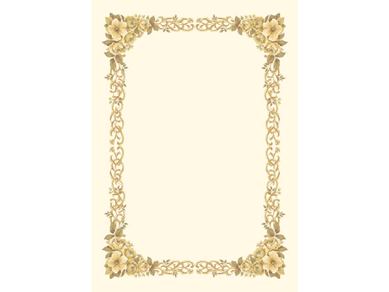 タカ印 洋柄賞状用紙 A4判 縦横兼用 10枚 10-262 1冊（ご注文単位1冊)【直送品】