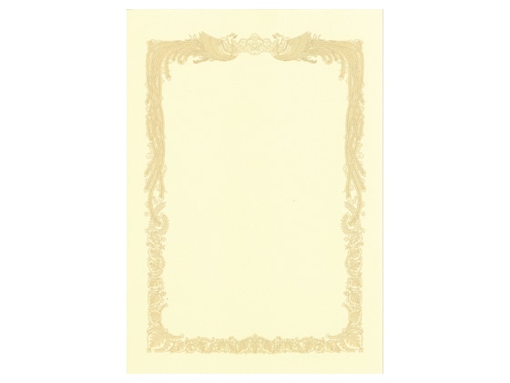 タカ印 OA賞状用紙 クリームB4判横書き 10枚 10-1078 1冊(ご注文単位1冊)【直送品】