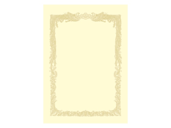 タカ印 OA賞状用紙 クリームA4判横書き 10枚 10-1068 1冊(ご注文単位1冊)【直送品】