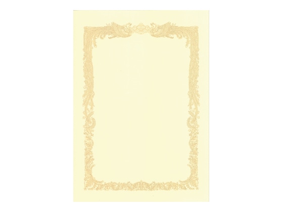 タカ印 OA賞状用紙 クリームB5判横書き 10枚 10-1058 1冊(ご注文単位1冊)【直送品】