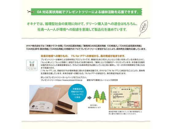 オキナ OA対応金箔賞状 A4タテ書 SGA4 1パック（ご注文単位1パック)【直送品】