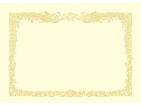 タカ印 OA賞状用紙 クリームB5判縦書き 10枚 10-1057 1冊(ご注文単位1冊)【直送品】