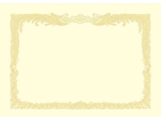 タカ印 OA賞状用紙 クリームA4判縦書き 100枚 10-1167 1箱(ご注文単位1箱)【直送品】