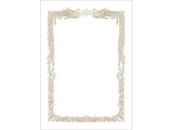 ササガワ ミニ賞状用紙 A5判 横書用 10枚 10-1551 1袋（ご注文単位1袋)【直送品】