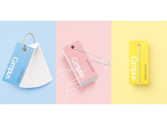 コクヨ キャンパス バンドでまとまる単語カード イエロー タン-201Y 1冊(ご注文単位1冊)【直送品】