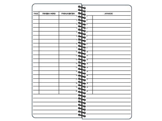 コクヨ 単語帳 別寸174×75mm スパイラルとじ 44枚 タン-40NB 1冊(ご注文単位1冊)【直送品】