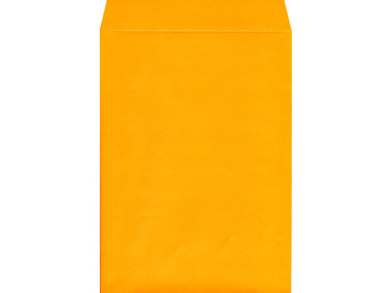 角2カラークラフト封筒 オレンジ 100枚 K2S-424 1パック（ご注文単位1