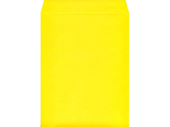 角3カラークラフト封筒イエロー 100枚 K3S-423 1パック（ご注文単位1パック)【直送品】