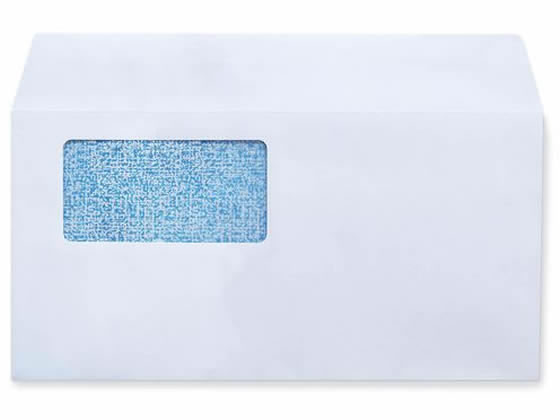 今村紙工 透けない窓付き封筒テープ付 長3横 白 200枚 1箱(ご注文単位1箱)【直送品】