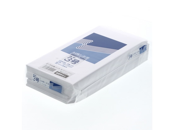 高春堂 長3ホワイト 100g/㎡ 枠なし 100枚 424 1パック(ご注文単位1パック)【直送品】