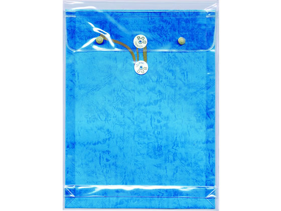 うずまき ビニールパッカー 角2 ブルー ニ301 1枚(ご注文単位1枚)【直送品】