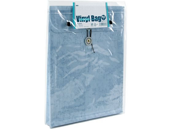 オキナ ビニールバッグ角2 ブルー VB2EB 1枚(ご注文単位1枚)【直送品】