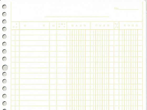 コクヨ バインダー帳簿用ルーズリーフ 一色刷 銀行勘定帳 リ-308 1冊（ご注文単位1冊)【直送品】