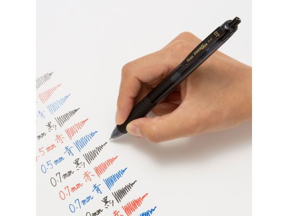 ぺんてる エナージェルエス 0.7mm 黒 10本 BL127-A 1箱（ご注文単位1箱)【直送品】