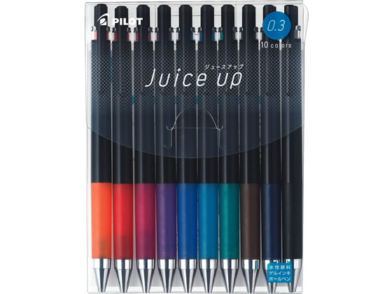 パイロット ゲルインキボールペン ジュースアップ 激細0.3mm 10色セット 1セット(ご注文単位1セット)【直送品】