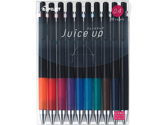 パイロット ゲルインキボールペン ジュースアップ 超極細0.4mm 10色セット 1セット(ご注文単位1セット)【直送品】