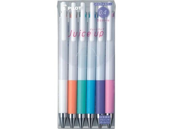 パイロット ゲルインキボールペン ジュースアップ パステル 0.4mm 6色セット 1セット(ご注文単位1セット)【直送品】