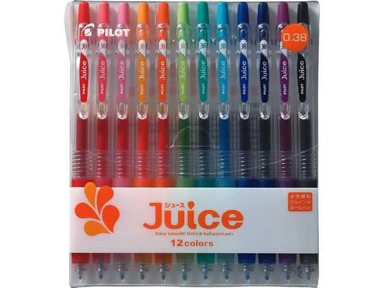 パイロット ゲルインキボールペン ジュース 12色セット 超極細 1個(ご注文単位1個)【直送品】