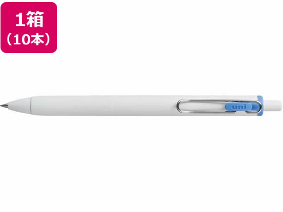 三菱鉛筆 ユニボールワン 0.38mm ライトブルー 10本 UMNS38.8 1箱(ご注文単位1箱)【直送品】