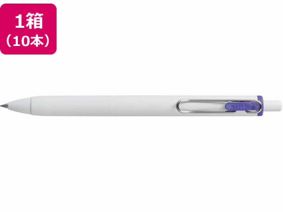 三菱鉛筆 ユニボールワン 0.38mm バイオレット 10本 UMNS38.12 1箱(ご注文単位1箱)【直送品】