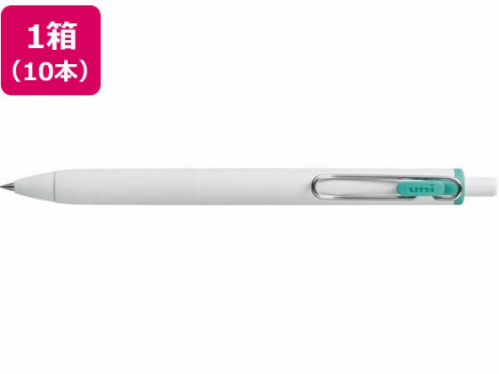三菱鉛筆 ユニボールワン 0.38mm エメラルド 10本 UMNS38.31 1箱(ご注文単位1箱)【直送品】