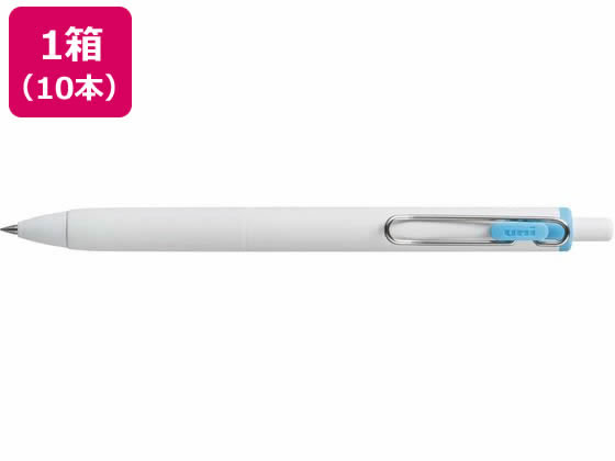 三菱鉛筆 ユニボールワン 0.5mm スカイブルー 10本 UMNS05.48 1箱(ご注文単位1箱)【直送品】