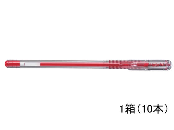 ペンテル ハイブリッド 赤 10本 EK-105-GB 1箱(ご注文単位1箱)【直送品】