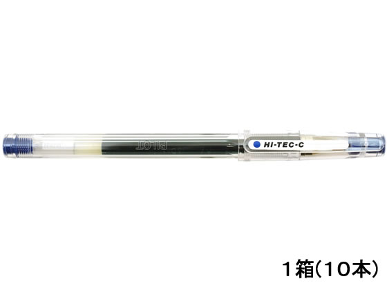 パイロット ハイテックC04 超極細0.4mm 青 10本 LH-20C4-L 1箱(ご注文単位1箱)【直送品】