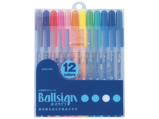 サクラ ボールサイン12色セット PGB12 1個(ご注文単位1個)【直送品】