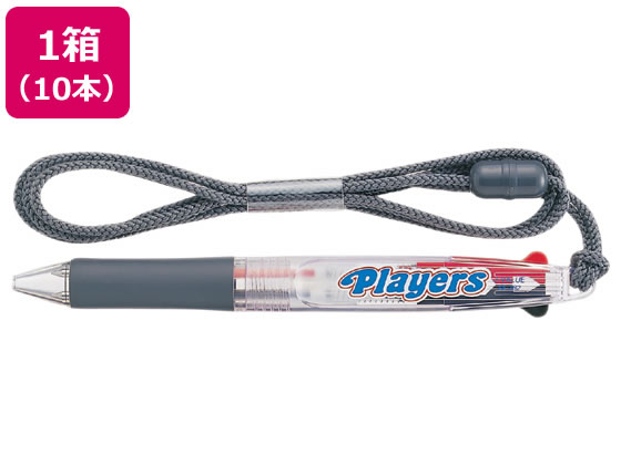 三菱鉛筆 2色ボールペン Players 10本 SE382.T 1箱(ご注文単位1箱)【直送品】