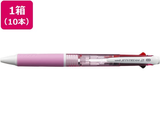 三菱鉛筆 ジェットストリーム 2色 0.7mm ピンク 10本 1箱(ご注文単位1箱)【直送品】