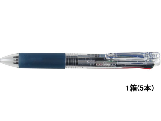 セーラー万年筆 フェアライン4プラスクリップ4色ペン クリア 5本 1パック(ご注文単位1パック)【直送品】