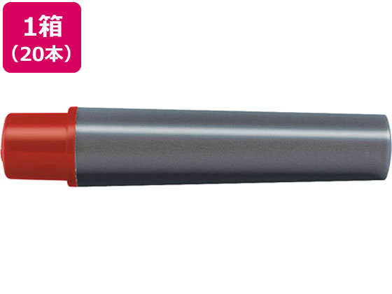 ゼブラ 紙用マッキー極細用インクカートリッジ 赤 20本 RWYTS5-R 1箱(ご注文単位1箱)【直送品】