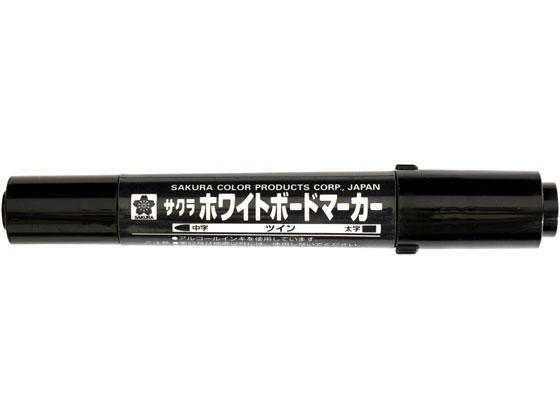 サクラクレパス ホワイトボードマーカーツイン くろ WBK-T#49 1本(ご注文単位1本)【直送品】