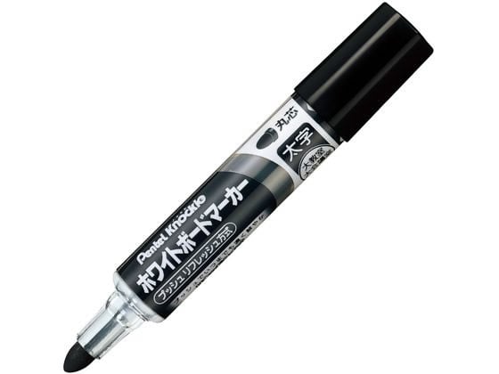 ぺんてる ホワイトボードマーカー丸芯 太字 黒 EMWL5W-A 1本(ご注文単位1本)【直送品】