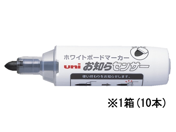 三菱鉛筆 お知らセンサー 太字丸芯 黒 10本 PWB2007M.24 1箱(ご注文単位1箱)【直送品】