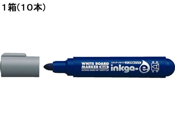 コクヨ ホワイトボードマーカーインクガイイスタンダードタイプ太字 青 10本 1箱(ご注文単位1箱)【直送品】